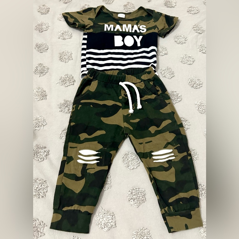 Adorable Fatigue Set for any Boy Mom 💙